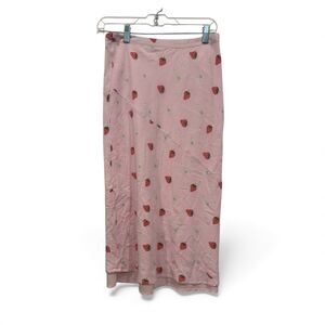 RARE For Love & Lemons Strawberry Daisy Midi Skirt Size M